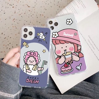 Ốp cô bé uống trà sữa đáng yêu