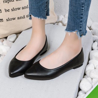 Giày bệt búp bê nữ dáng basic da mềm êm chân - Kèm hình thật