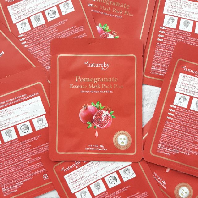 Mặt nạ NATUREBY ESSENCE MASK PACK PLUS làm sạch bổ sung collagen cho Da