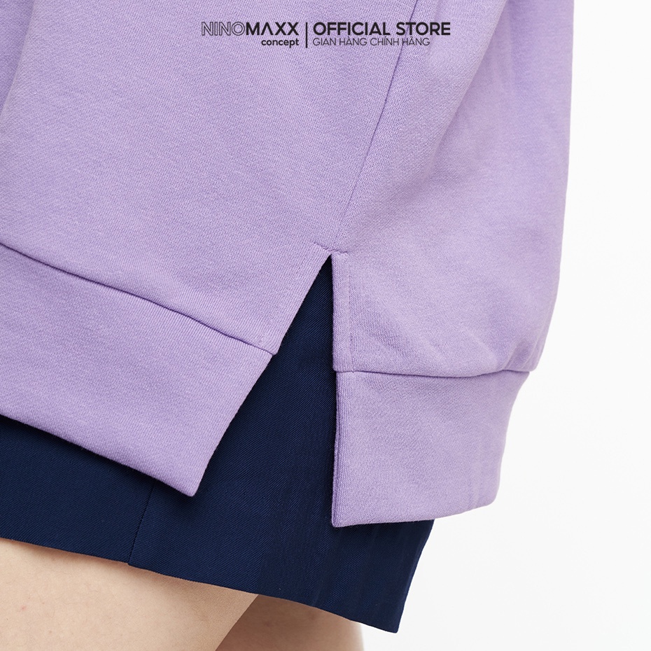 NINOMAXX Áo hoodies Nữ tay dài chất liệu cotton 2204011