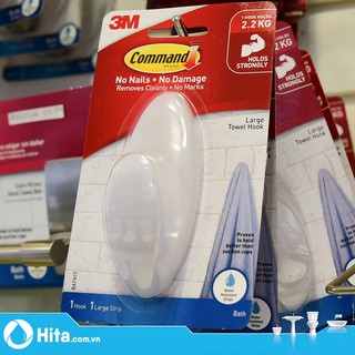 Móc treo dán tường phòng tắm 2kg vỉ 1 cái Command-3M XA006713425