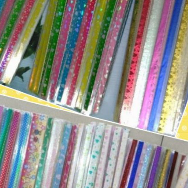 Sét 10 tập gấp sao ( tương ứng với 500 ngôi sao họa tiết đẹp)