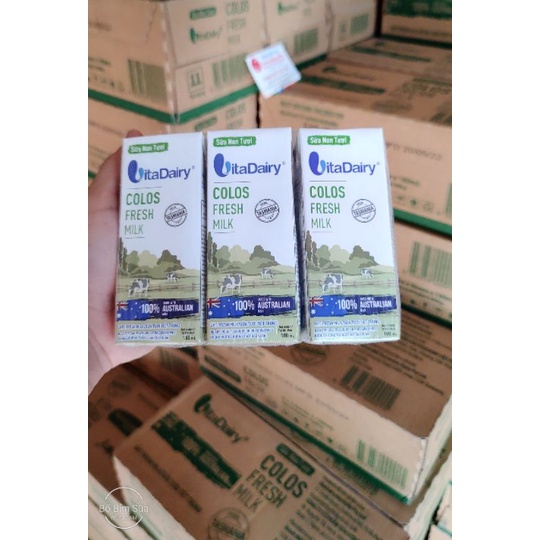 🆘 Thùng Sữa Non Tươi Vitadairy Colos Fresh Milk 180ml ×24h