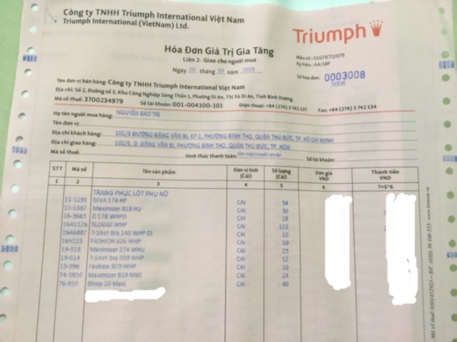 Áo ngực Triumph Maximizer 274 Whu