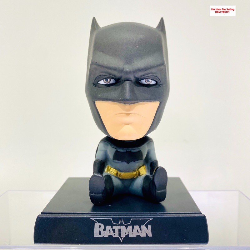 Mô Hình Batman , Superman Chibi lắc đầu - Trang trí taplo ô tô - Trang trí bàn học bàn , bàn làm việc - Kê Điện Thoại