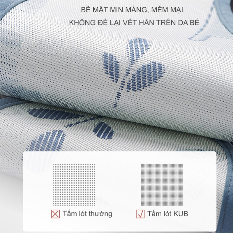 Tấm Lót Ngồi Xe Đẩy Ghế Ăn Dặm Sợi Ice Silk Kháng Khuẩn Chống Mọt Thoáng Khí Không Để Hằn Trên Da Bé