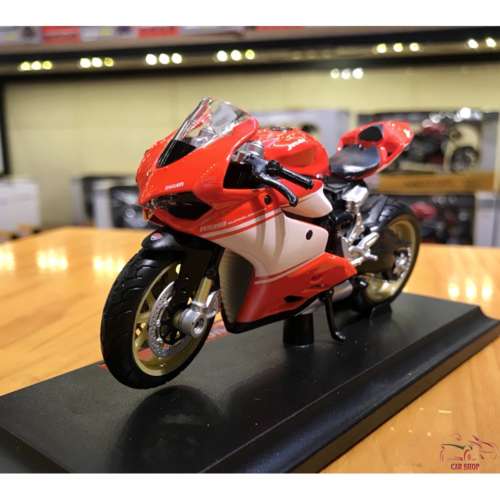 Mô hình xe mô tô Ducati 1199 Superleggera tỉ lệ 1:18 hãng Maisto