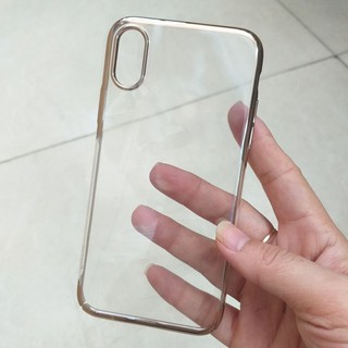 Ốp Lưng iPhone X / iPhone 10 Viền Màu Dạng Cứng Hiệu Baseus