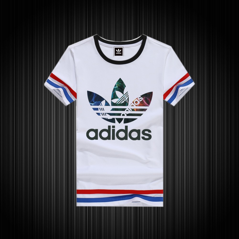 Áo Thun Cotton Ngắn Tay In Logo Adidas Thời Trang Năng Động