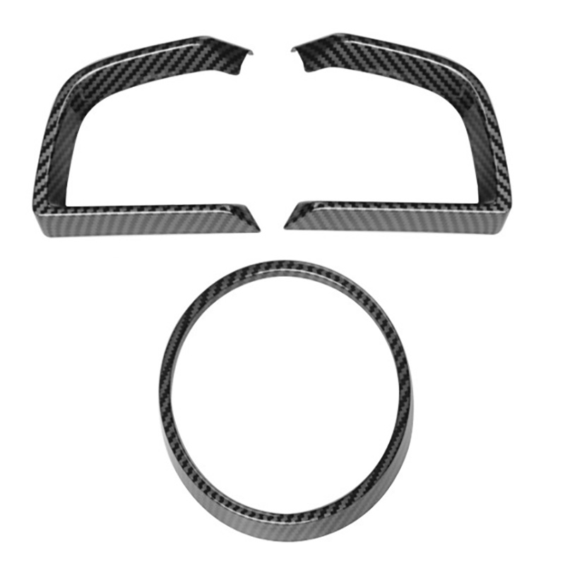 Khung Viền Sợi Carbon Trang Trí Bảng Điều Khiển Xe Hơi Mazda 3 Axela 2014-2018