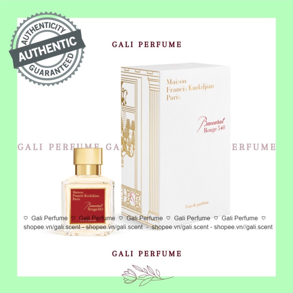 Gali Perfume ♡ [ᴀᴜᴛʜ]  - Maison Francis Kurkdjian Baccarat Rouge 540 EDP (Mẫu thử) 5ml/10ml