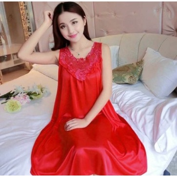 Đầm dài sát nách vải lụa mát phong cách Hàn Quốc quyến rũ cho nữ | BigBuy360 - bigbuy360.vn