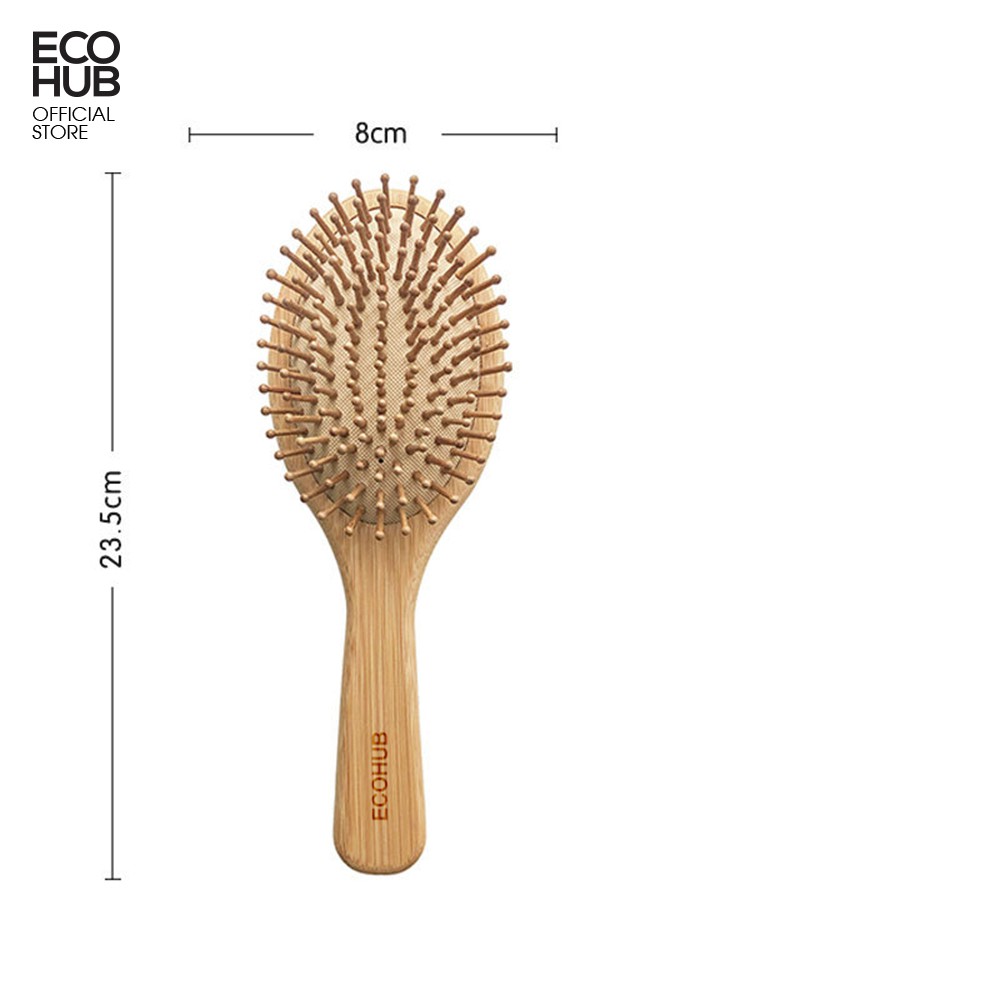 Lược chải tóc ECOHUB làm từ tre nhỏ gọn bỏ túi tiện dụng