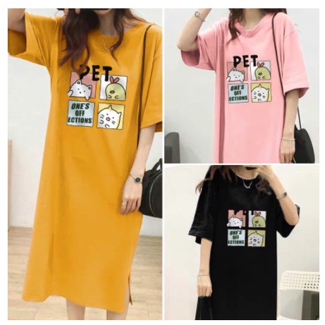 Váy  suông - Đầm suông PET chất cotton form rộng