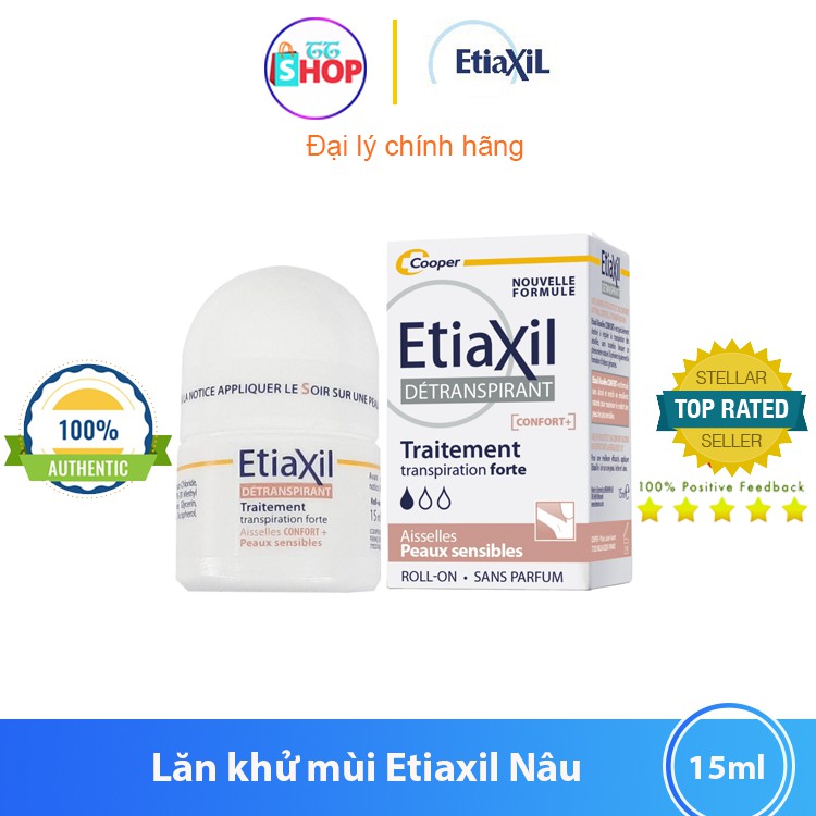 Lăn khử mùi Etiaxil Nâu da siêu nhạy cảm giảm tiết mồ hôi khử mùi hiệu quả 15ml - ttshop | BigBuy360 - bigbuy360.vn