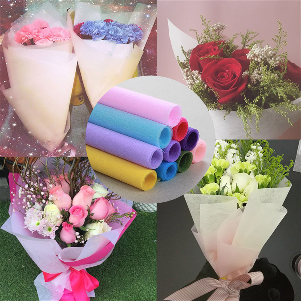 DIY Valentine's Day  Bouquet Wrapping Paper Florist Package Flower Cotton Paper Supplies Materials