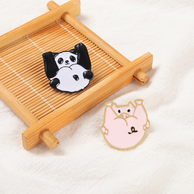 Ghim cài áo QIHE JEWELRY hình động vật hoạt hình xinh xắn