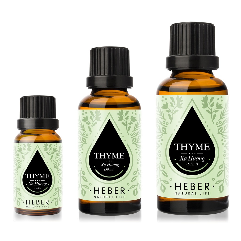 Tinh Dầu Xạ Hương Heber Thyme Heber Natural Life, Cao Cấp Nhập Khẩu, Thiên Nhiên Nguyên Chất, Chai 10ml/30ml/50ml