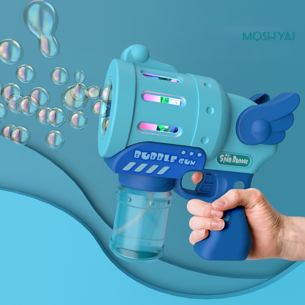 Máy Thổi Bong Bóng 10 Lỗ Bằng Nhựa Chống Rò Rỉ Có Đèn Nhiều Màu Sắc Tương Tác Giữa Cha Mẹ Và Bé