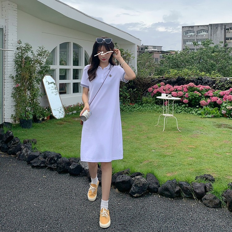 Váy Thun Polo Suông Co Giãn Nhẹ Nhàng Dễ Thương