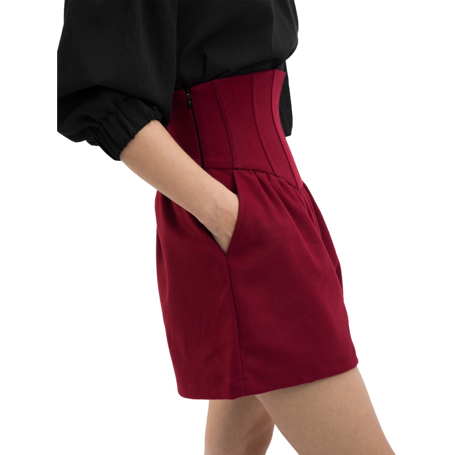 Là min - Quần Red Corset Shorts