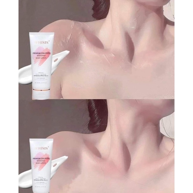 Dưỡng Thể Trắng Da WHISIS PERMIUM COLLAGEN WHITENING BODY LOTION 200ml
