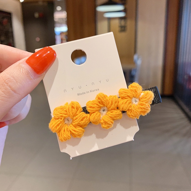 Kẹp Tóc Lông Nhung Kiểu Hoạt Hình Đáng Yêu Thời Trang Hàn Quốc