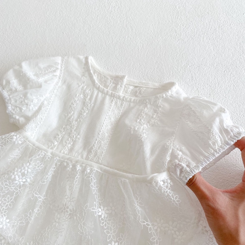 QA 11 : Body váy viền ren cho bé cực xinh [ Hàng có sẵn ]