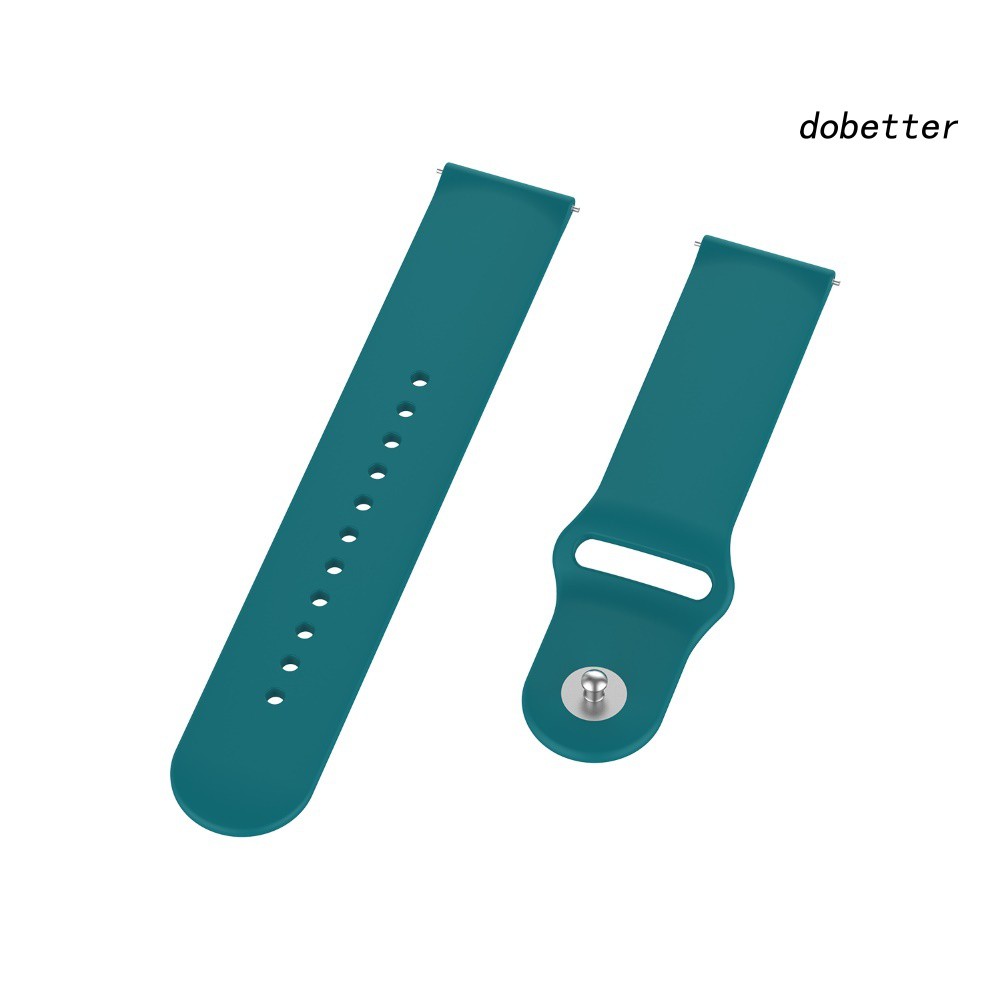 DOH_18mm Replacement Silicone Solid Color Watchband Strap for Xiao-mi Smart Watch