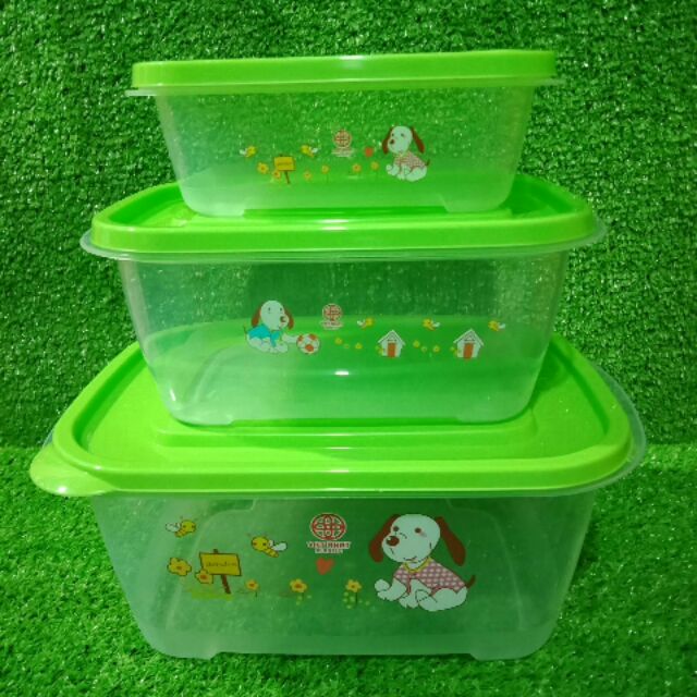 BỘ 3 HỘP NHỰA HÌNH VUÔNG VIỆT NHẬT