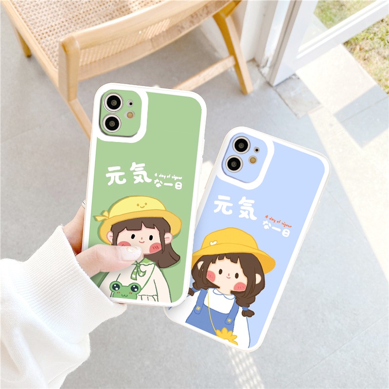 Ốp lưng iphone Cô gái mùa hè cạnh vuông lỗ camera ốp iphone 6/6splus/7/7plus/8/8plus/x/xr/xs/11/12/13/pro/promax tr1170