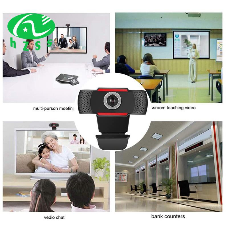 480P Webcam HD PC Camera with Mic for Skype for Android TV Computer