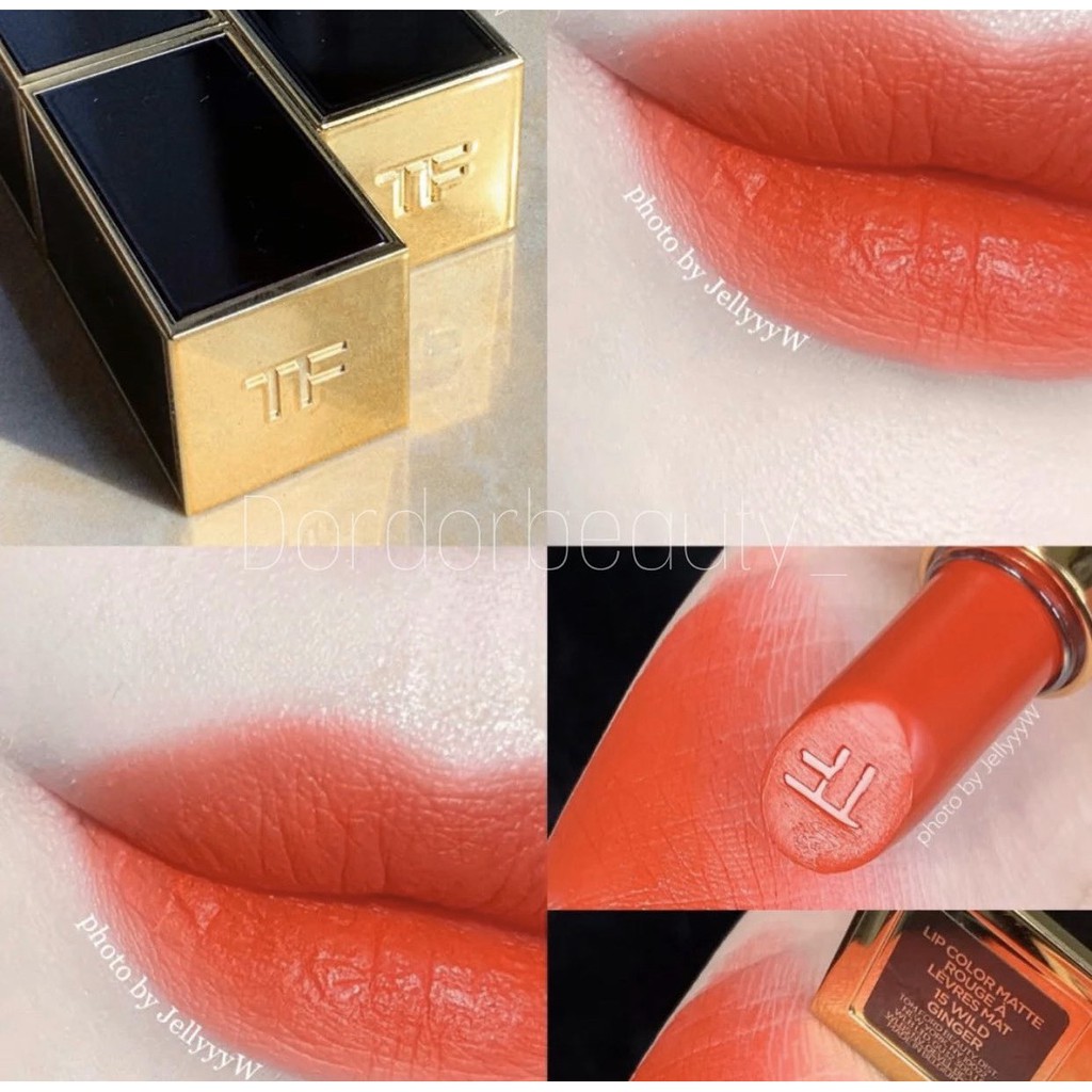 Son Tomford Lip Color Matte, Tomford Lipstick Ruby Rush 07 Vỏ Đen Hàng Chính Hãng Có Bill Full Size