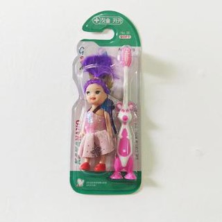 Bàn chải đánh răng trẻ em Kaka Nano + Tặng kèm búp bê xinh