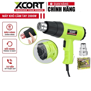  Máy khò nhiệt cầm tay 2000W XCORT Chức năng khò màng co nhiệt và decal 