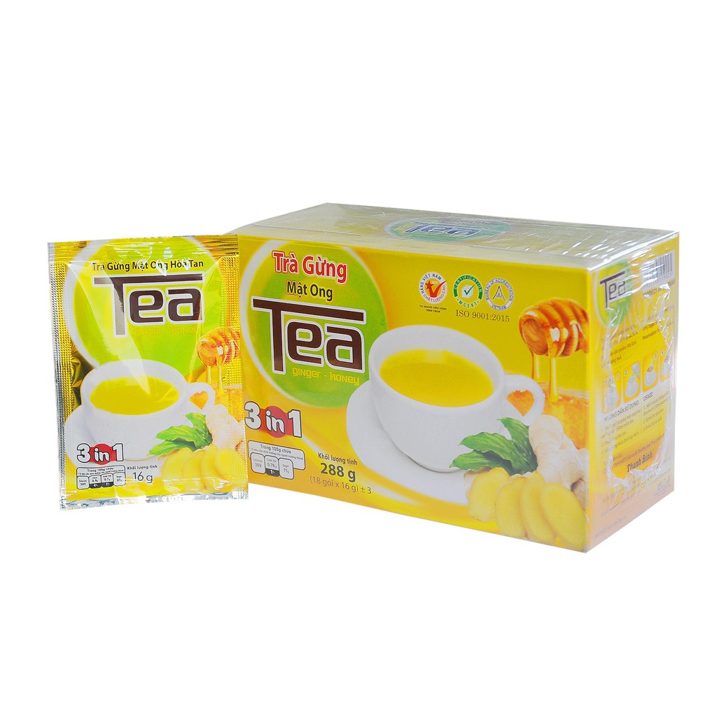 Trà gừng mật ong hòa tan Thanh Bình hộp 320g