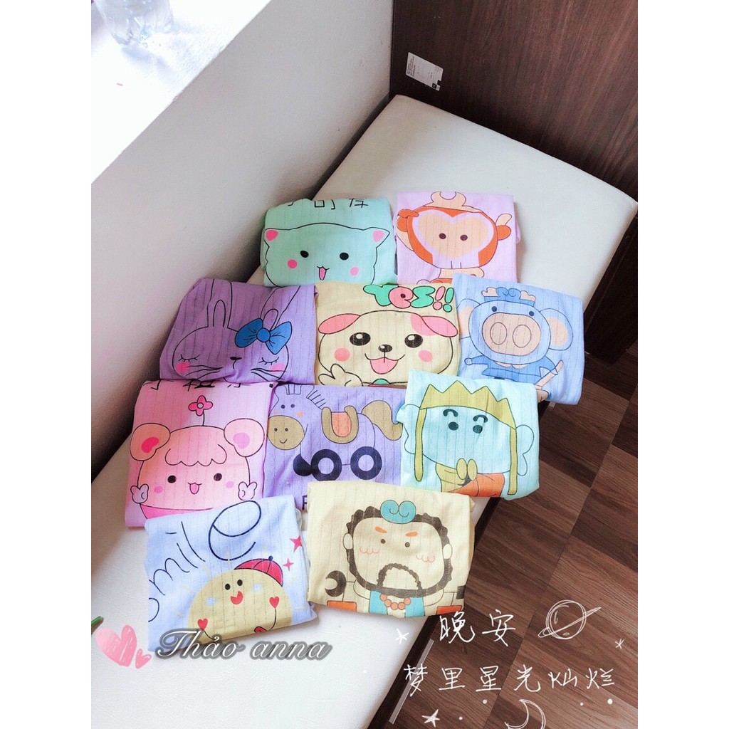 [ FREE SHIP 50K ] Bộ quần áo cộc tay cotton giấy cho bé gái và bé trai