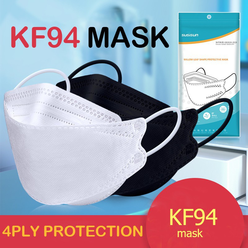 Combo 10 Túi Khẩu Trang Hàn Quốc KF94 - 4d (1 túi 5 chiếc)