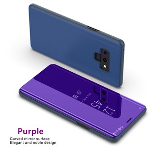 Bao da điện thoại mặt kính nhựa cứng cho Samsung Note 9