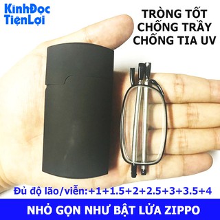 Kính lão Kính viễn gập xếp Chống Trầy xước Kính đọc nhỏ gọn