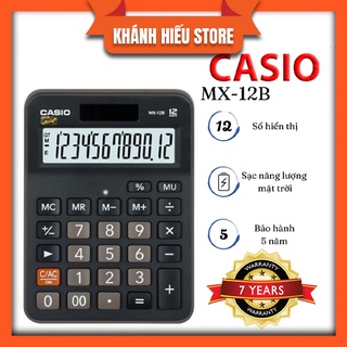 Máy tính Casio MX-12B/120B ,chính hãng Casio ,độ chính xác cao, sử dụng nguồn 2 chiều mặt trời và pin ,bảo hành 7 năm