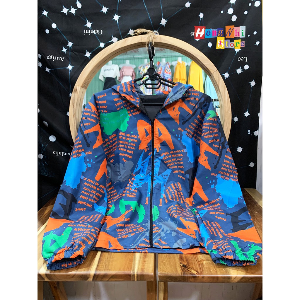 Áo khoác Dù 3D Hoạ Tiết Rằn Ri 2 Lớp Dáng Rộng Unisex
