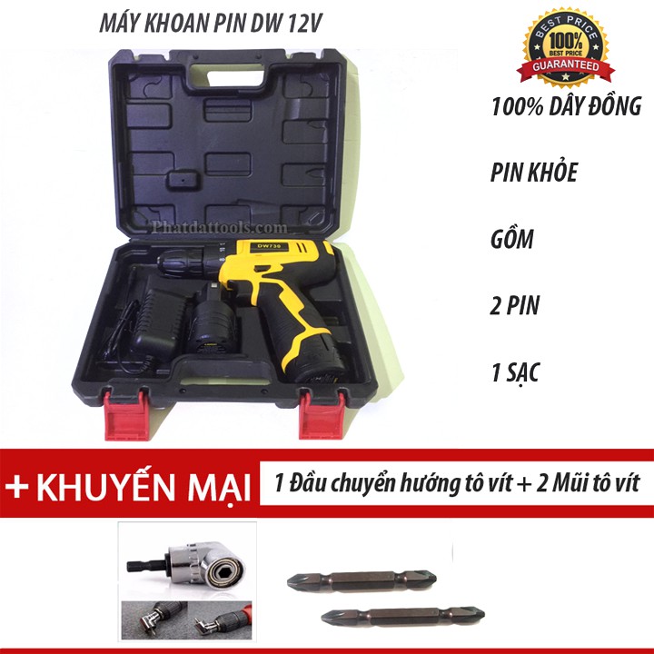 Máy khoan pin DeWalt 12V DW730