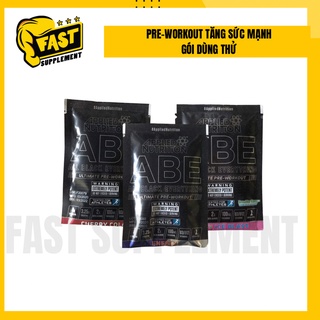 PreWorkout ABE sample gói dùng thử, Tăng sức manh APPLIED NUTRITION