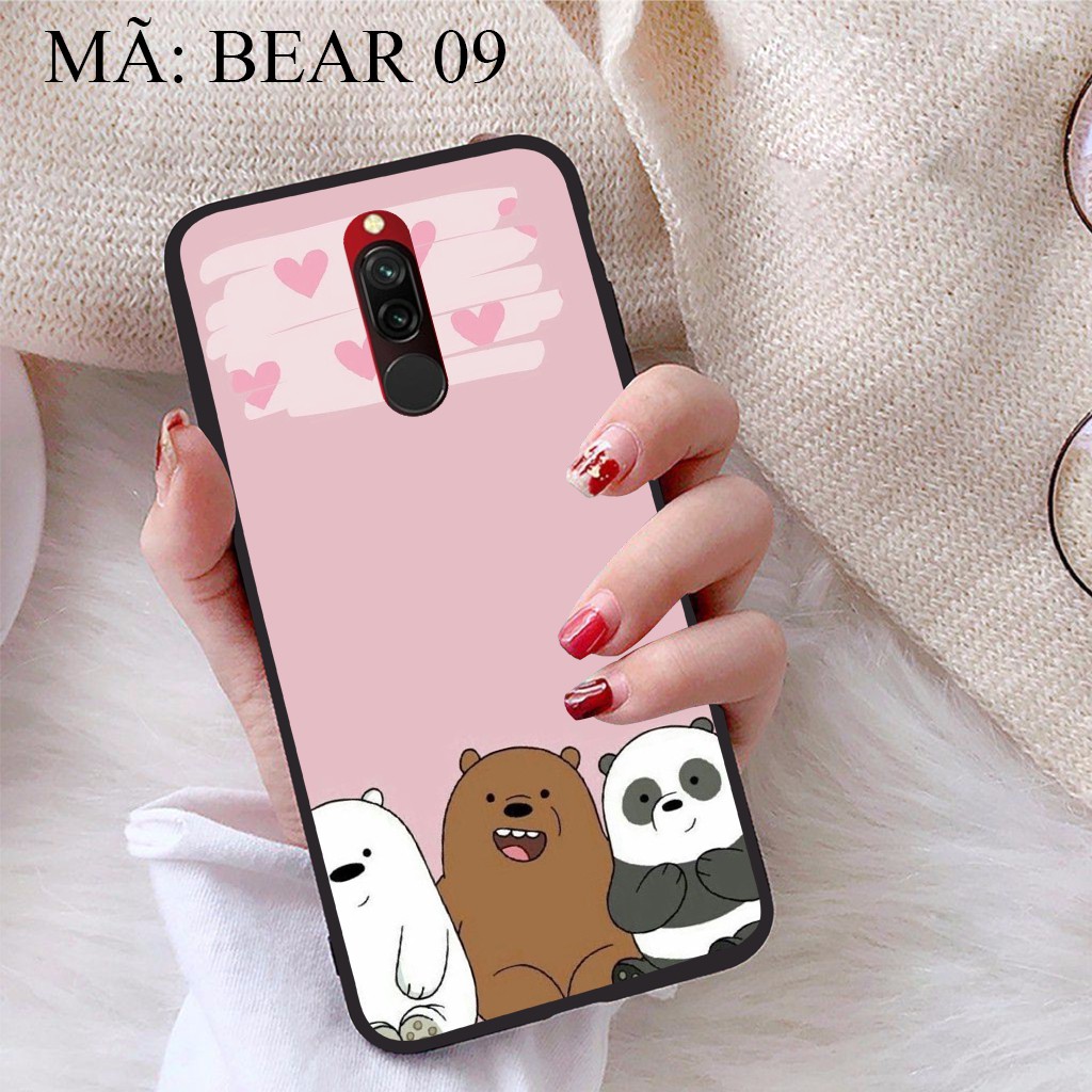 Ốp lưng Xiaomi Redmi 8 viền dẻo TPU BST Gia Đình Nhà Gấu