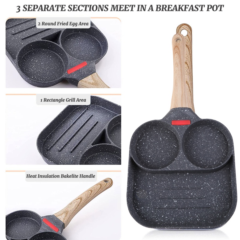 Aoto Khuôn Làm Bánh Pancake Bằng Nhôm Chống Dính Cho Nhà Bếp