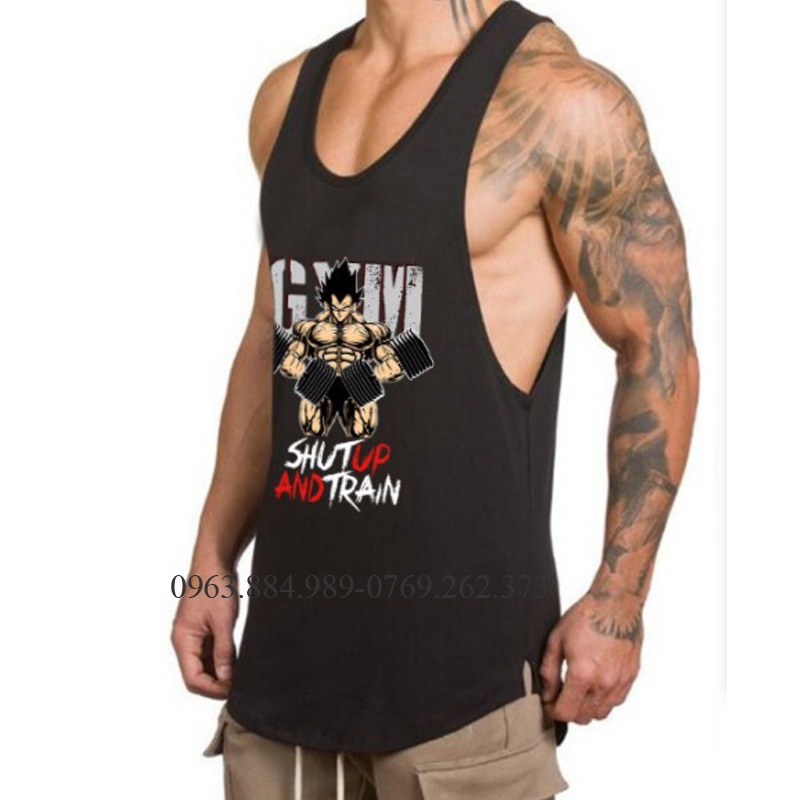 Áo ba lỗ A.106 chất cotton in hình siêu nhân đẹp trẻ trung, thoáng mát cho anh em tập GYM, chơi thể thao cho anh em