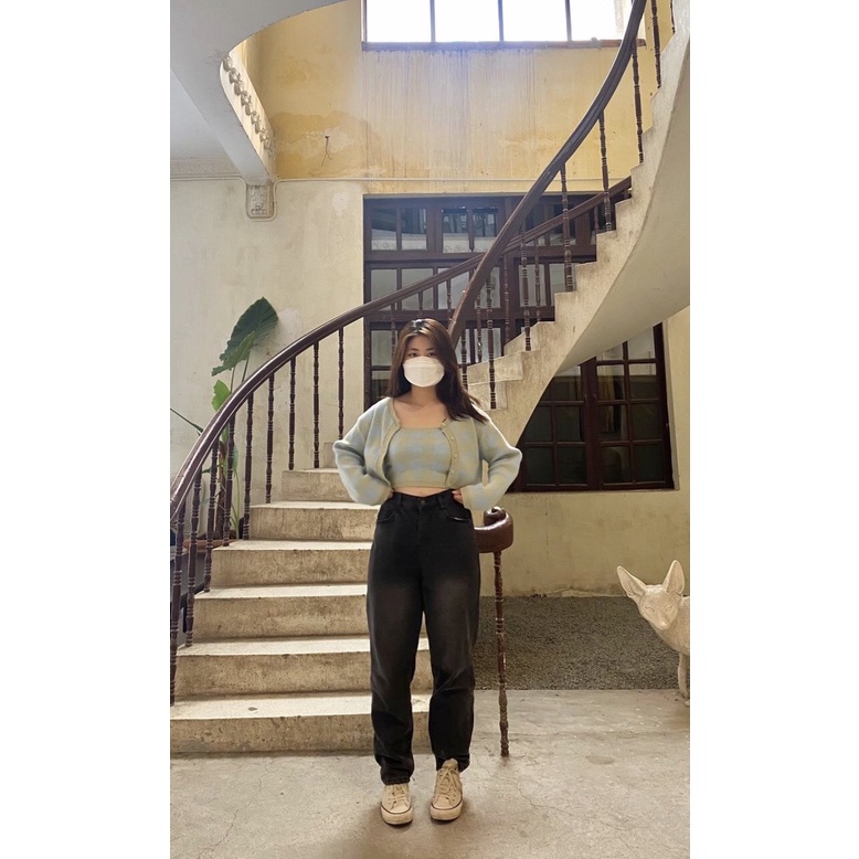 ( Quần BigSize 30-35) Quần Baggy Bigsize Xám Tây form suông không co giãn | BigBuy360 - bigbuy360.vn