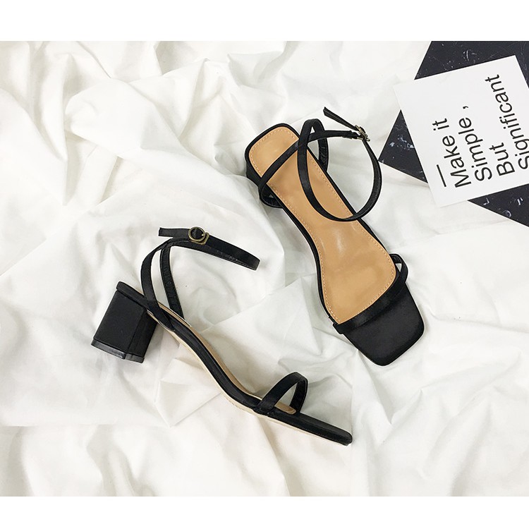 Giày sandal 5cm 1 dây quai mảnh cực tôn dáng mã MT_S9