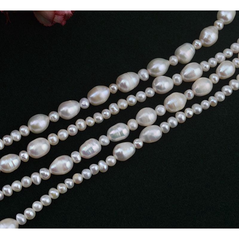 Dây chuyền hạt ngọc trai nhân tạo mix nhiều size 150cm cho nữ